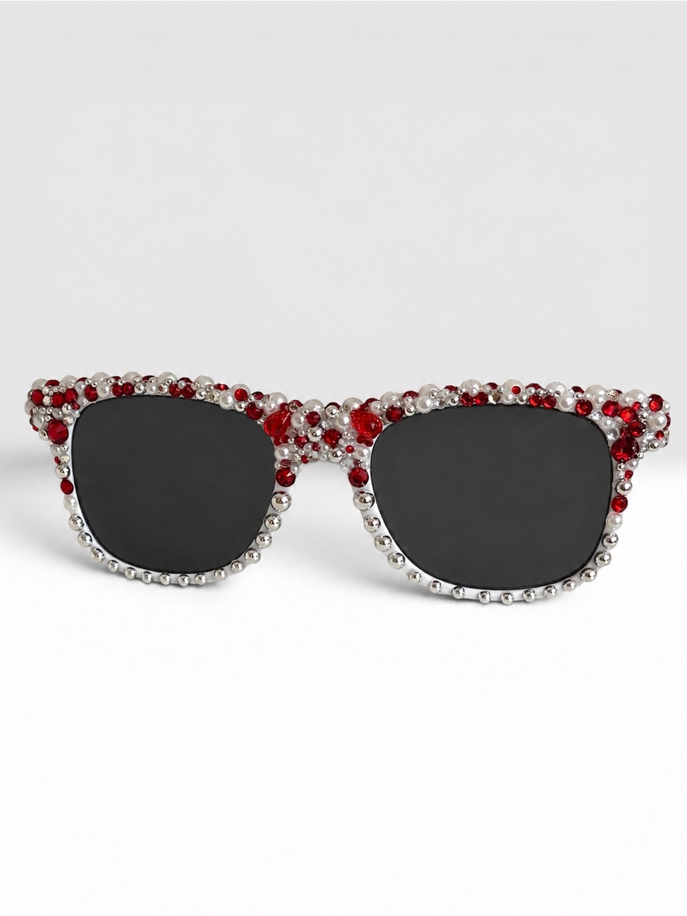 Hand Embellished Rhinestone & Pearl Statement Sunglasses ❤️✨ - Picture 2 of 5